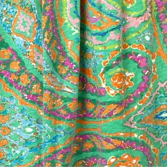 LAUREN RALPH LAUREN Paisley Shirt Cap Sleeve Large - Picture 8 of 13